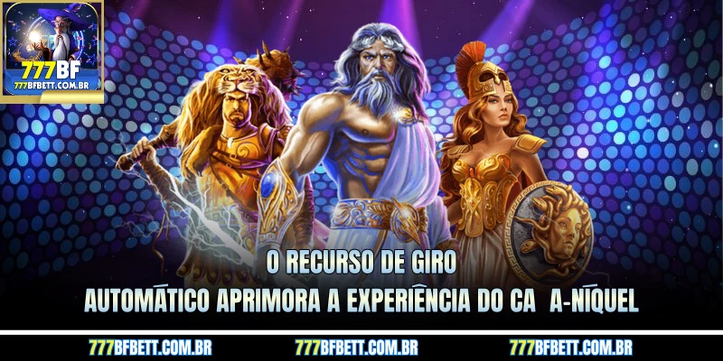 O recurso de giro automático aprimora a experiência do caça-níquel